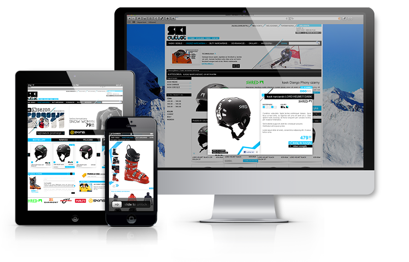 SkiOutlet Magento Projekt Graficzny - SmartMage - sklepy internetowe Magento
