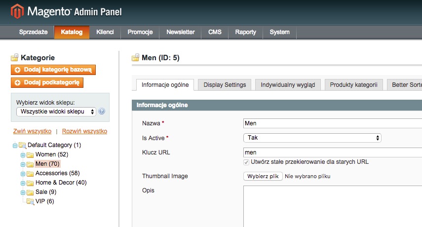 Długie zapisywanie się produktów i kategorii